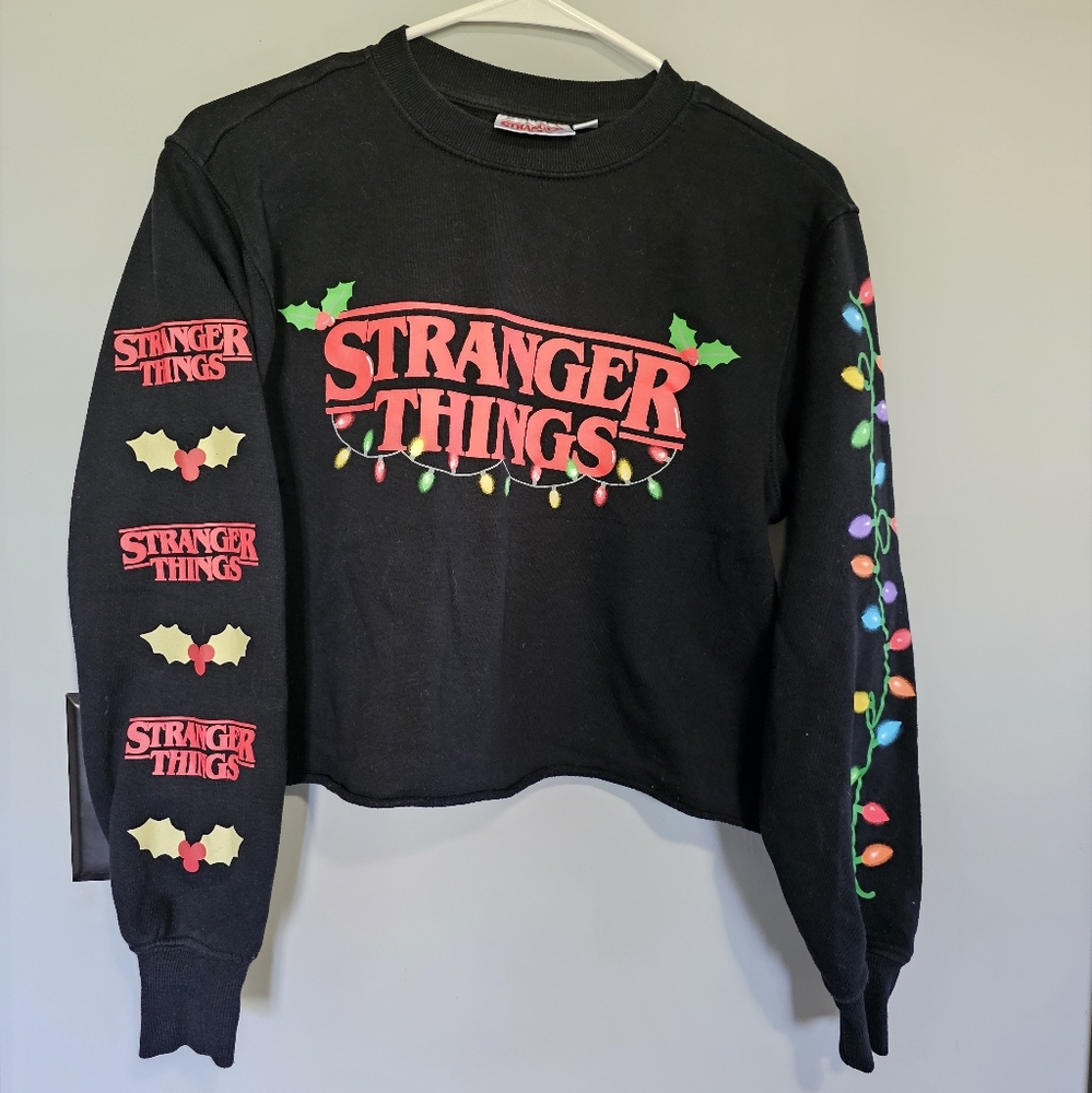 Stranger Things Holiday Crop Sweater